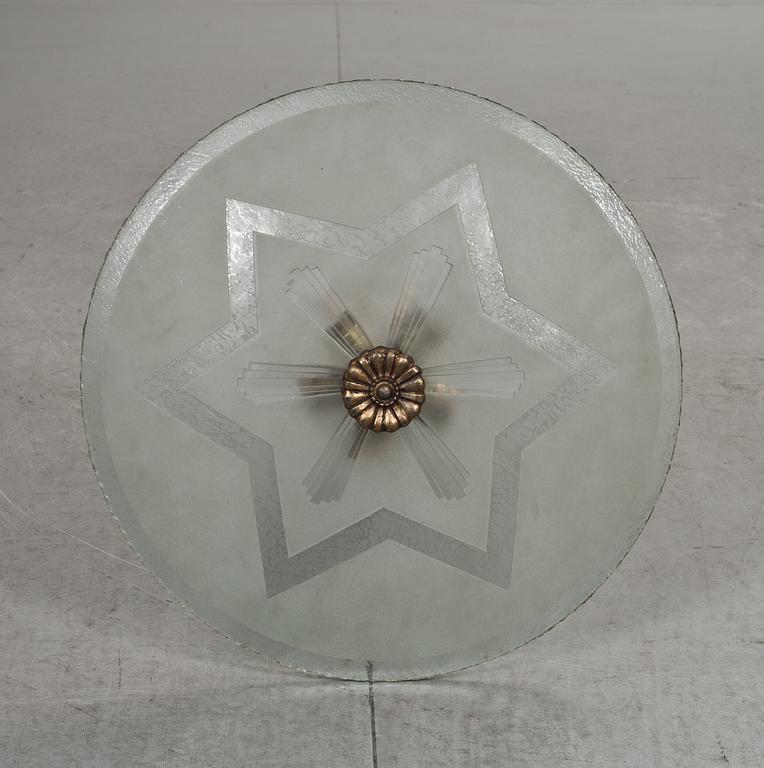 TAKLAMPA, Art deco, 1900-talets första hälft.