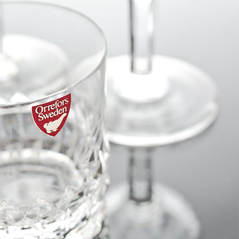 GLASSERVIS, 39 delar, "Elisabeth", Orrefors.