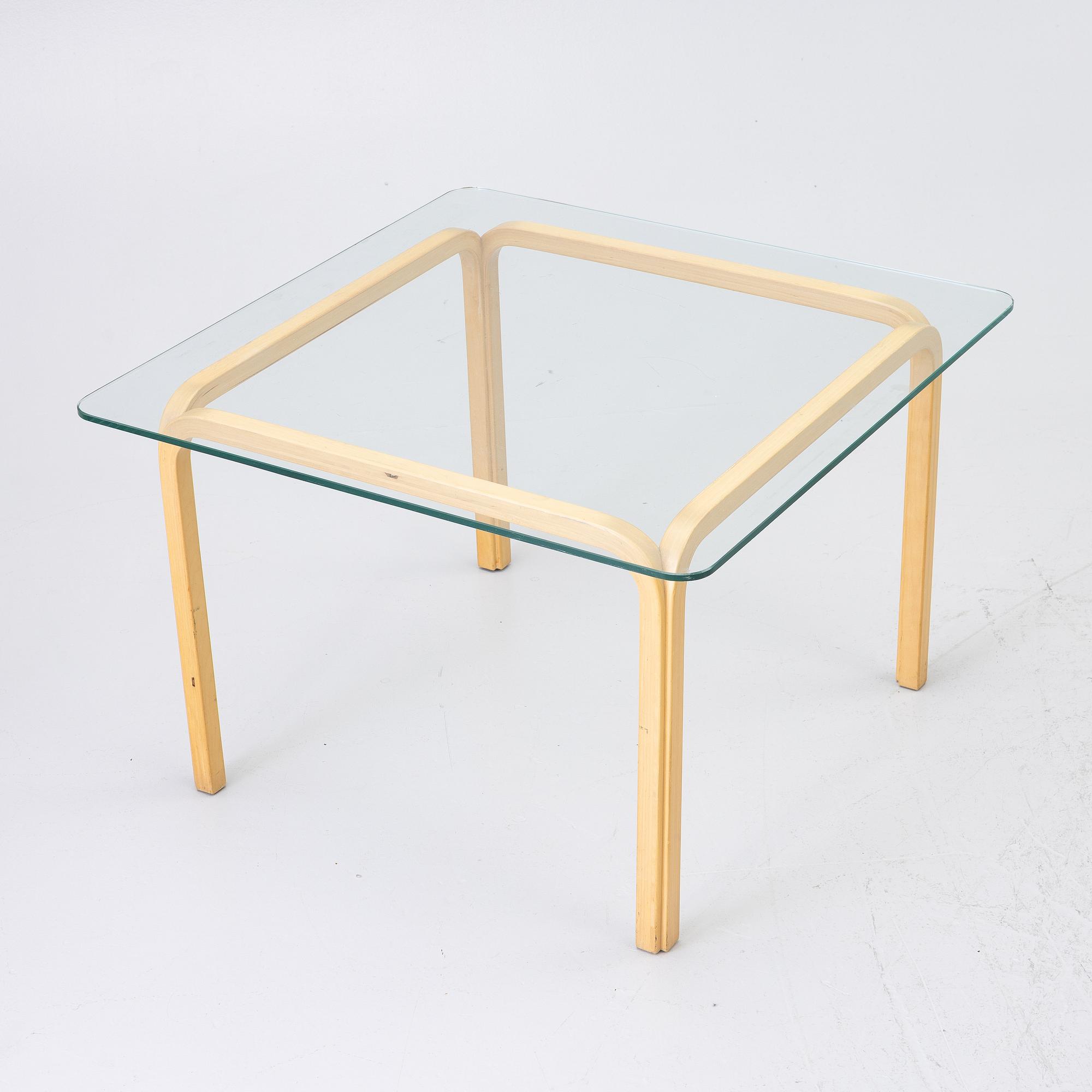 Alvar Aalto, a coffee table, model Y805, Artek, second half of the 20th Century.