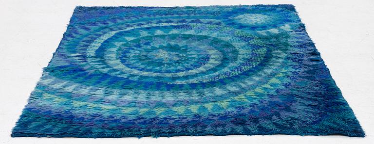 Marjatta Metsovaara, ryarug, "Simpukka", approx. 167 x 134 cm.