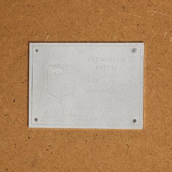 MATS THESELIUS, "Aluminiumfåtölj", Källemo, Värnamo ca 1990.
