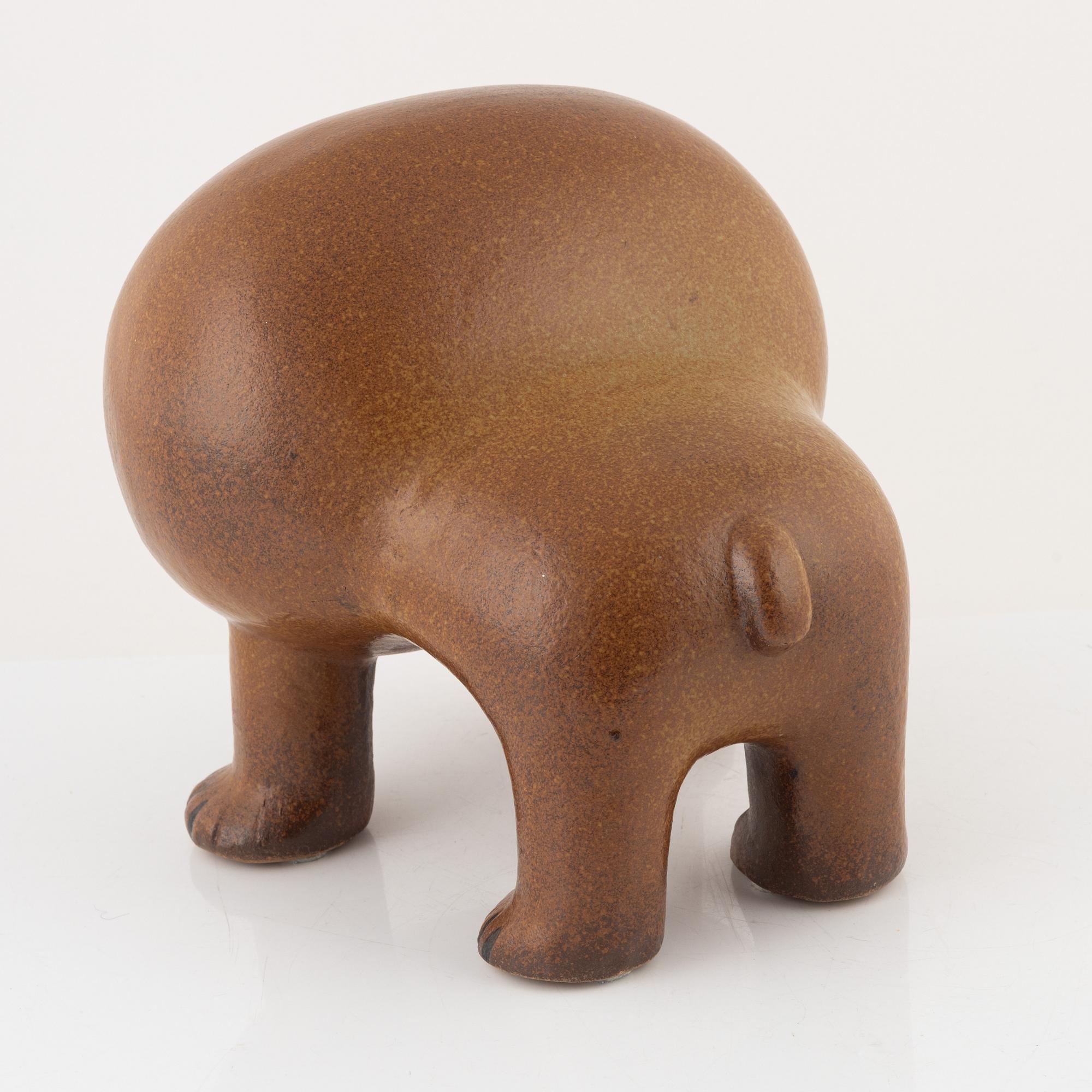 Lisa Larson, skulptur, "Bulldog Maxi", K-studion, Gustavsberg.