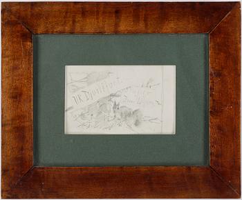 Bruno Liljefors · BRUNO LILJEFORS, blyertsteckning, sign.