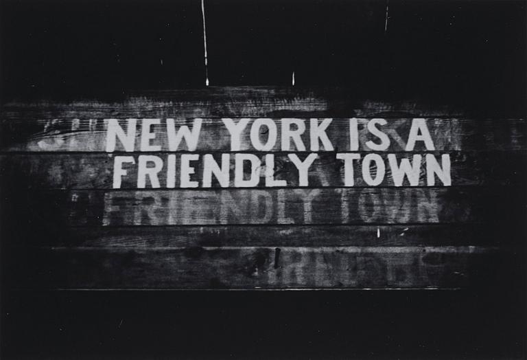 Weegee, "New York is a Friendly Town, New York", c. 1945.
