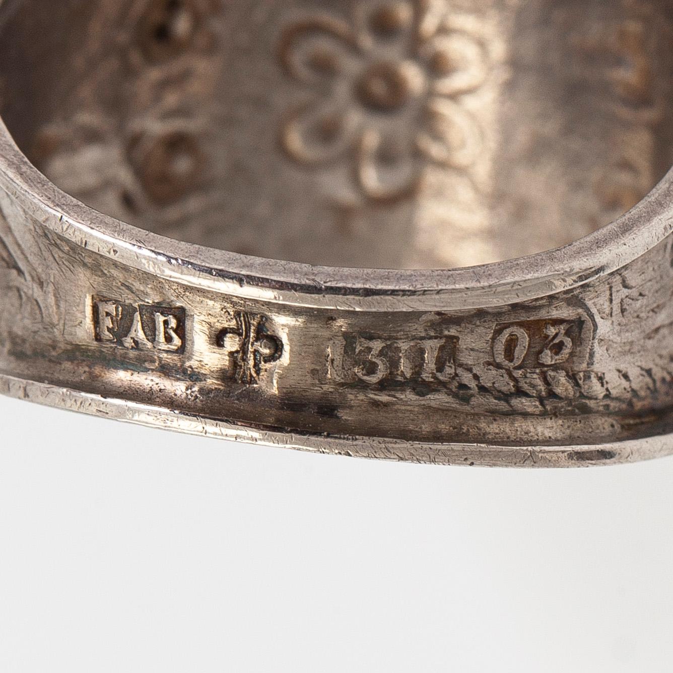 Sormukset, 3 kpl, hopeaa, Suomi 1800-luku.