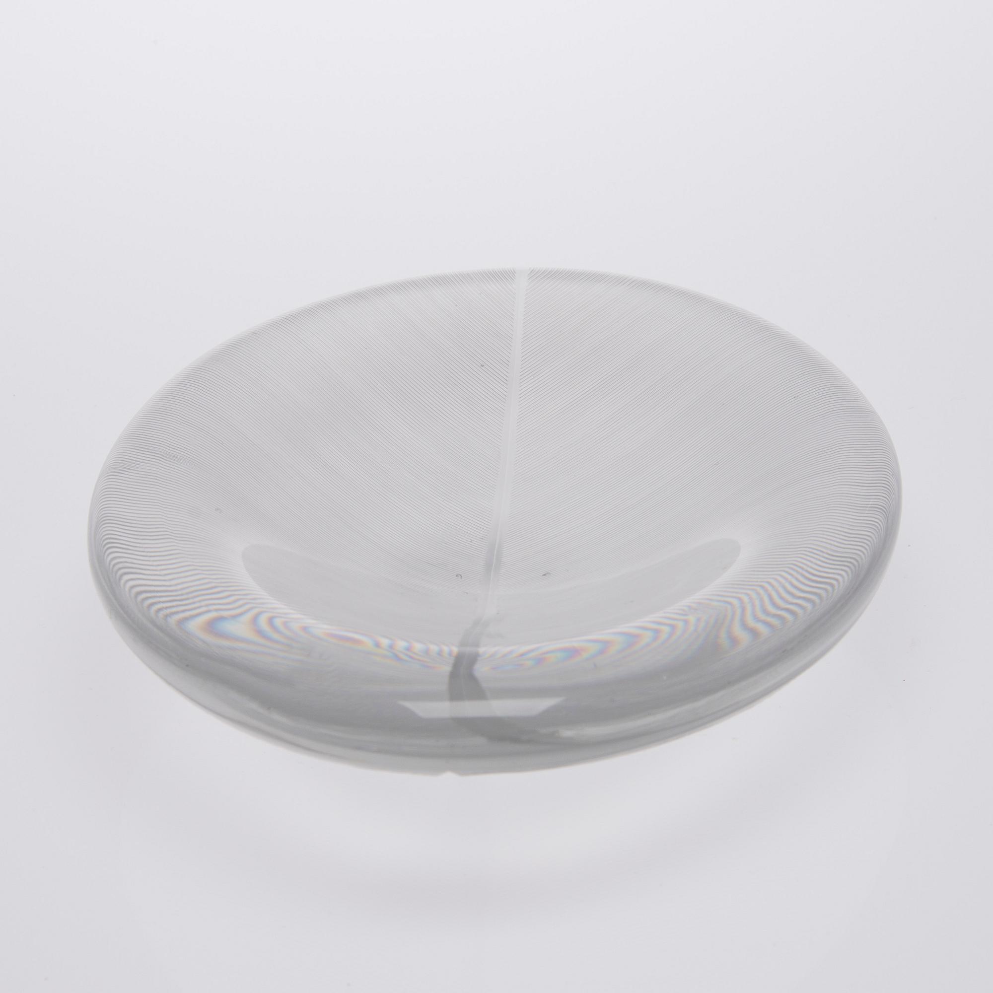 SKÅL, glas, "Lehti" (Blad) 3337, Tapio Wirkkala, Iittala, usignerad.