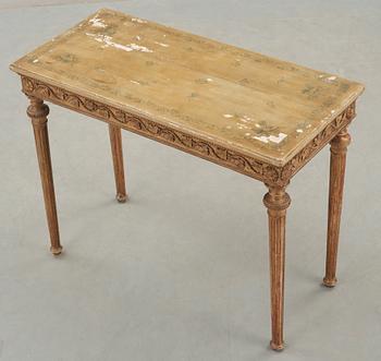 A late Gustavian console table in the manner of P Ljung.