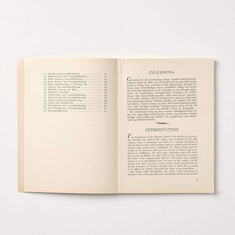 Stockholm Exhibition 1930, catalogue, brochures and souvenirs, six pieces.