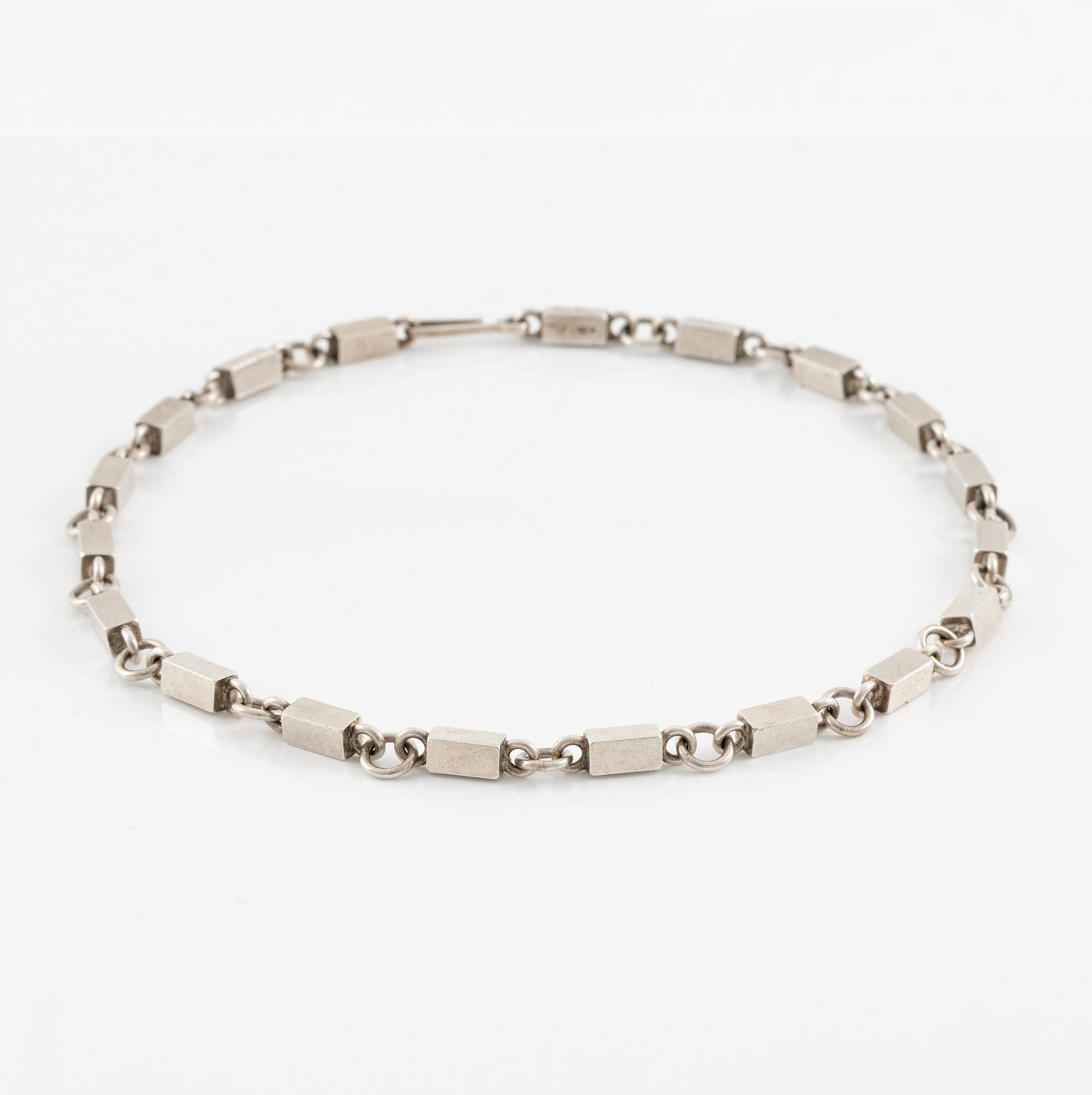 Wiwen Nilsson, necklace, sterling silver, Lund 1959.