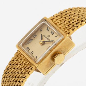 Helvetia, armbandsur, 18K guld, 14,5 mm.