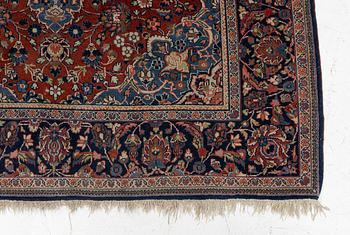 An Oriental rug, c. 195 x 132 cm.