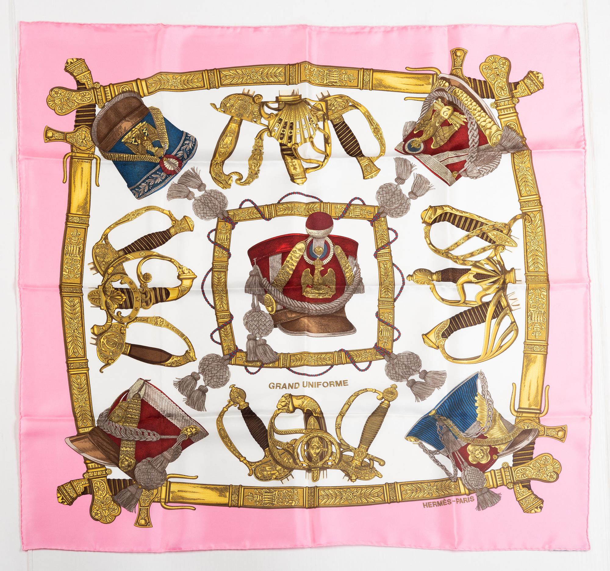 Hermès, scarf, "Grand Uniforme".