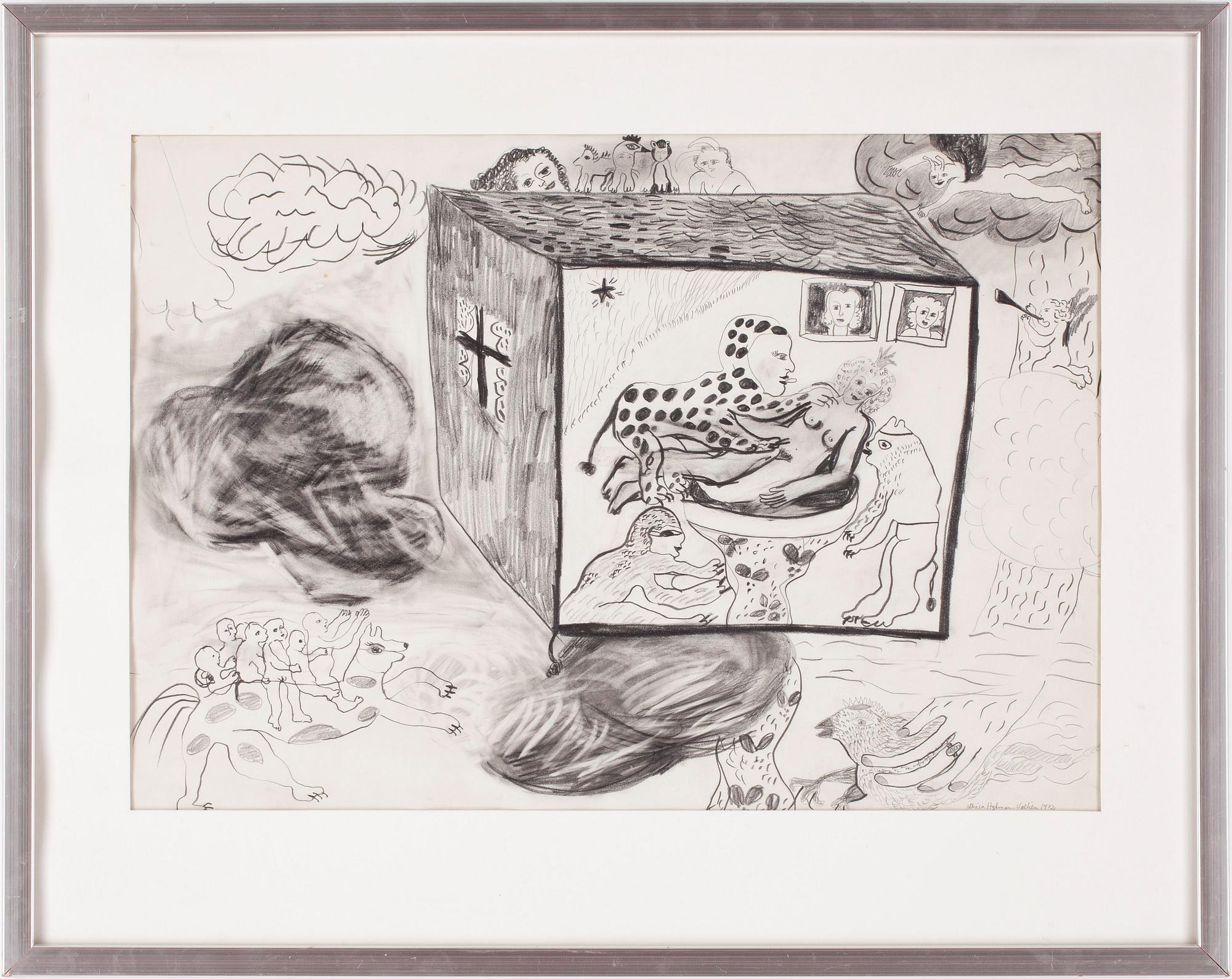 ULRICA HYDMAN-VALLIEN, blyerts på papper, sign o dat 1972.