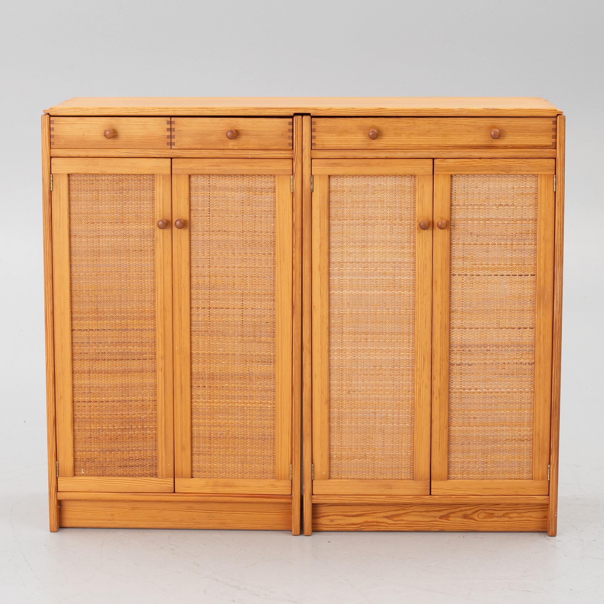 Yngve Ekström, a pair of 'Furubo' cabinets, Swedese.