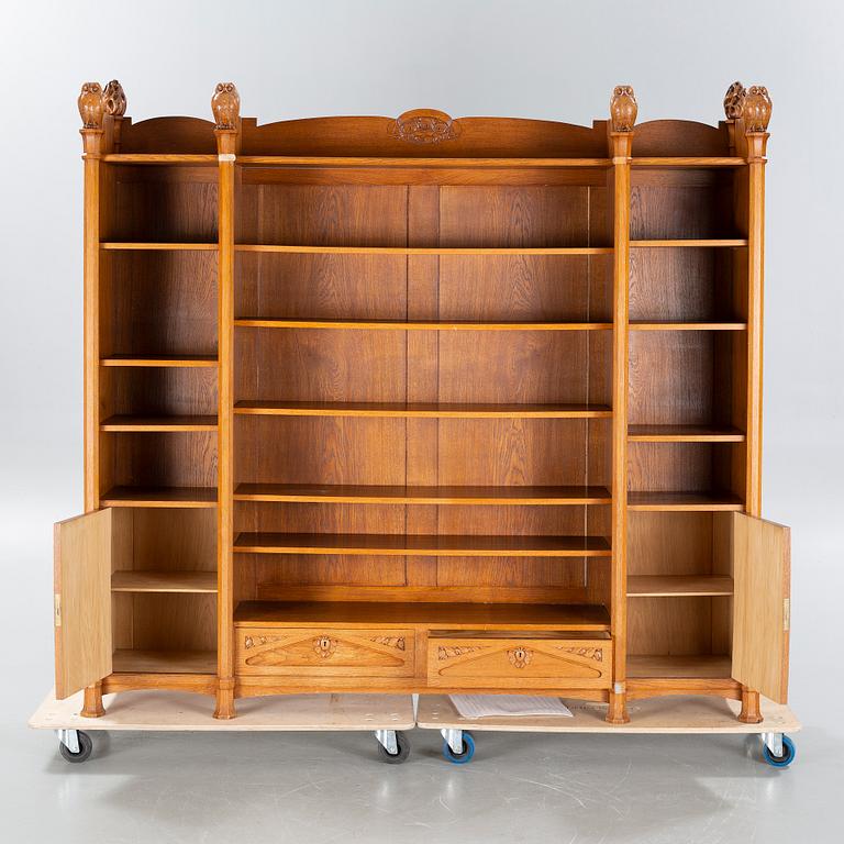 CARL CHRISTIAN CHRISTENSEN, bookshelf, signed and dated 1909.