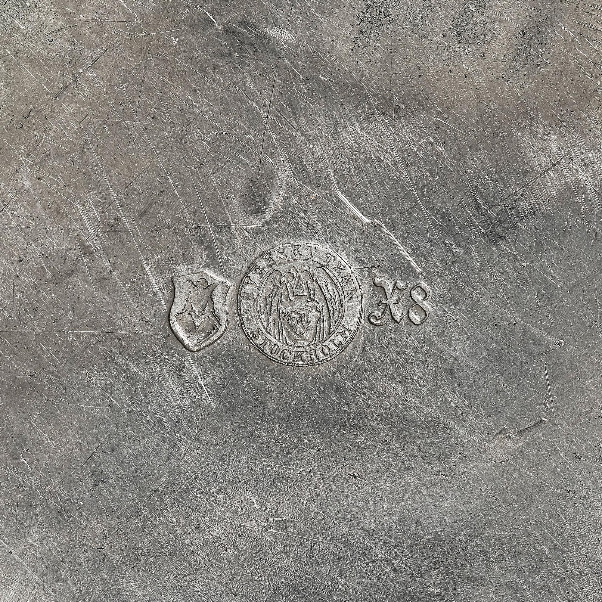 Estrid Ericson, a pewter dish, Firma Svenskt Tenn, Stockholm 1948.