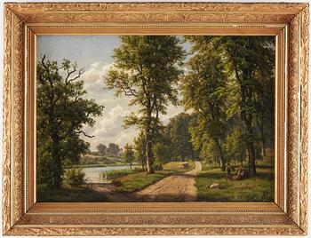CARSTEN FREDERIK HENRICHSEN, oil on canvas. Signed och dated 1882.