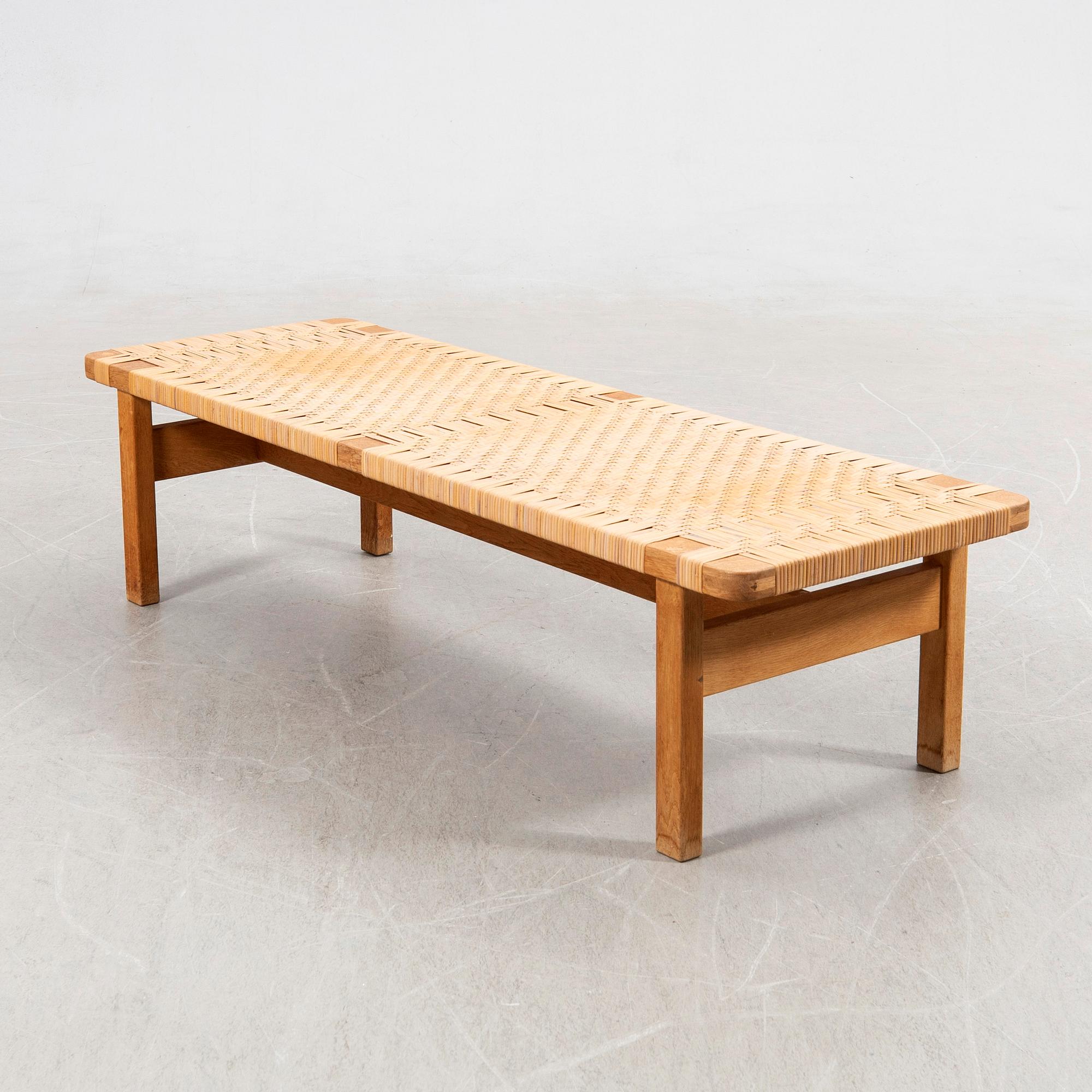 Børge Mogensen, bänk, modell 5272, Fredericia Stolefabrik, Danmark, 1950-60-tal.