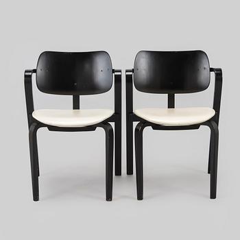 Ilmari Tapiovaara, karmstolar, 4 st, "Aslak", Asko 1960-tal.