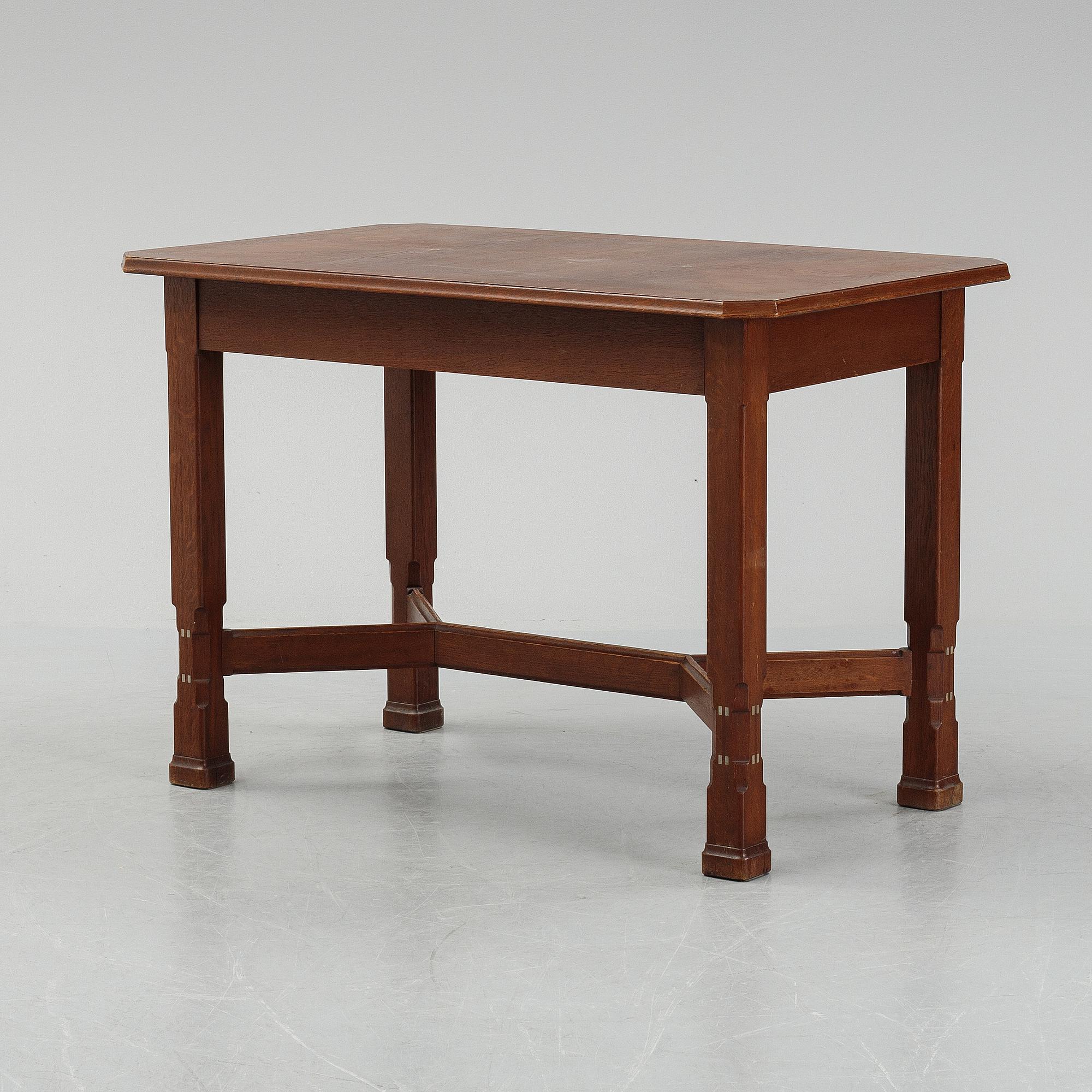Nordiska Kompaniet, an oak Art Nouveau table, 1916.