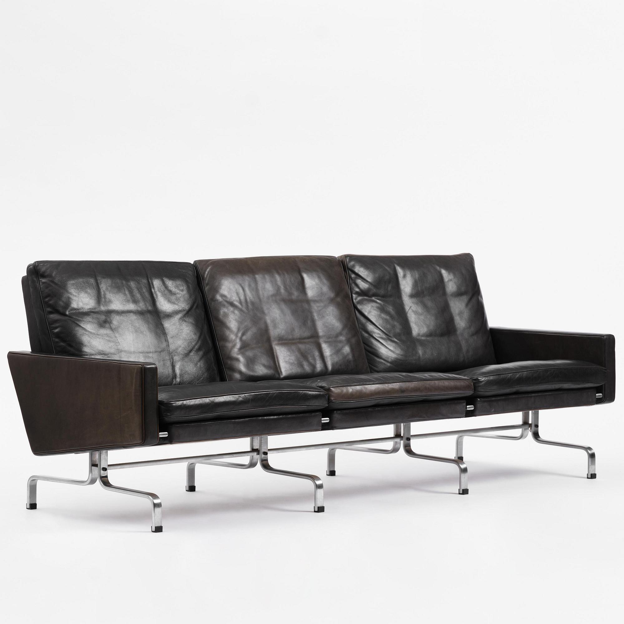 Poul Kjaerholm, a model PK31 sofa, Fritz Hansen, Denmark 2007.