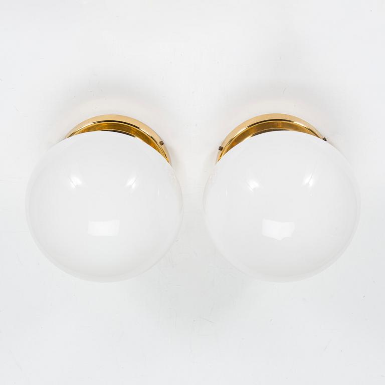 Klaus Michalik, vägg- / taklampor, ett par, "Bau" modell 971-504/H, Stockmann Orno 1960-tal.