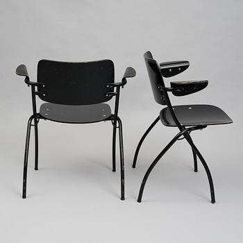 STOLAR, ett par, "Nana" design Ilmari Tapiovaara 1958.