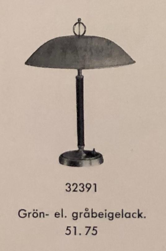 Bertil Brisborg, a table lamp, model "32391", Nordiska Kompaniet 1950s.