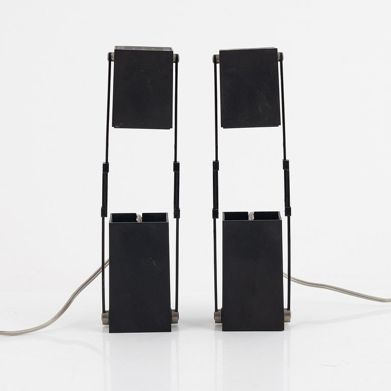 Verner Panton, table lamps, a pair, "LamPetit", Louis Poulsen, Denmark, 1960s.