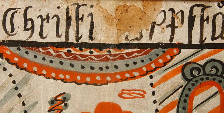 BONADSMÅLNING, möjligen Sunnerbo, 17/1800-tal.