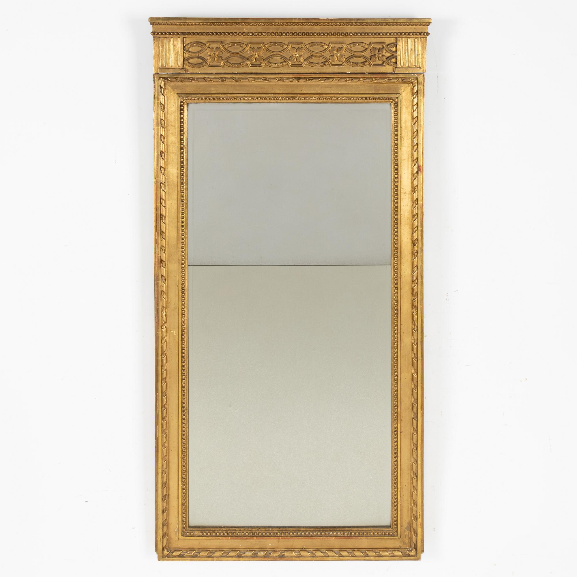 Carl Gustaf Fyrwald, a mirror, late Gustavian, Stockholm, 1792.