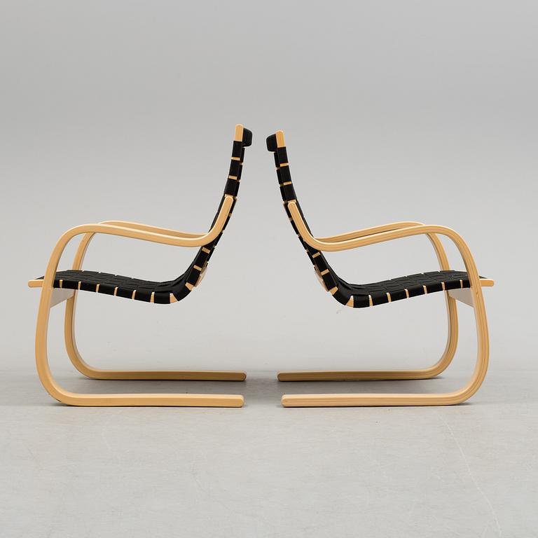 ALVAR AALTO, fåtöljer, ett par, modell 406.