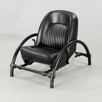 "Rover chair" by Ron Arad, One Off Ltd, London, 1980s.