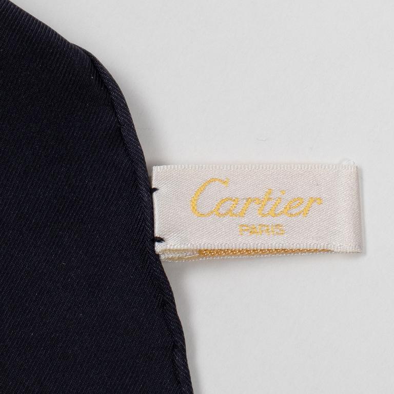 Cartier, a twill silk scarf.