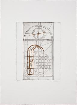 WALTER VALENTINI, etsningar, 3 st, i mappar. Sign.