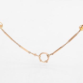 Klockkedja, 14K guld.