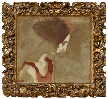 Helene Schjerfbeck, "GIRL WITH A SWAN NECK".