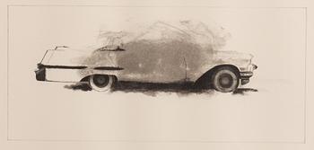 John-E Franzén, 4 lithographs from the suite “The White Cadillac”.