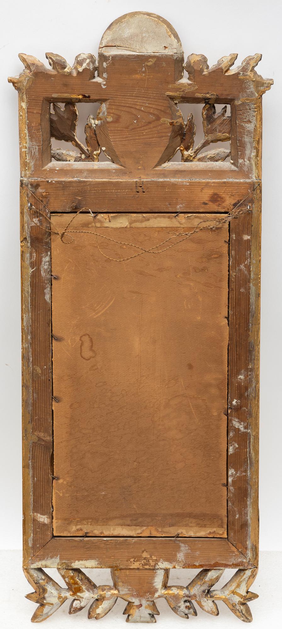 Spegel, sent 1700-tal. Gustaviansk.