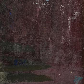 Oluf Høst, Landscape with houses, Bornholm.