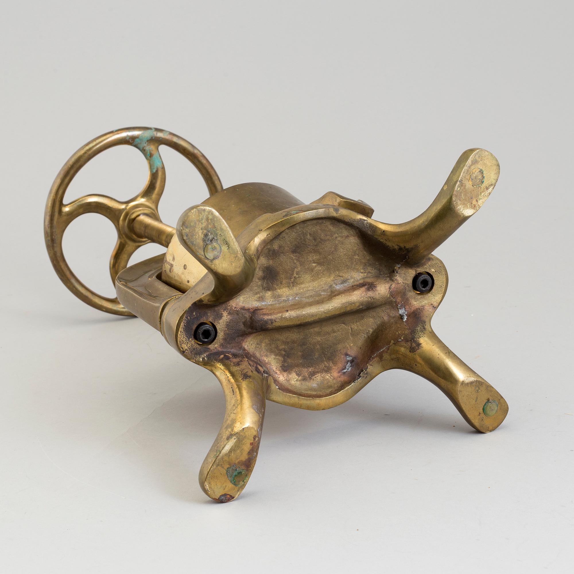 ANKPRESS, mässing, 1900-tal.