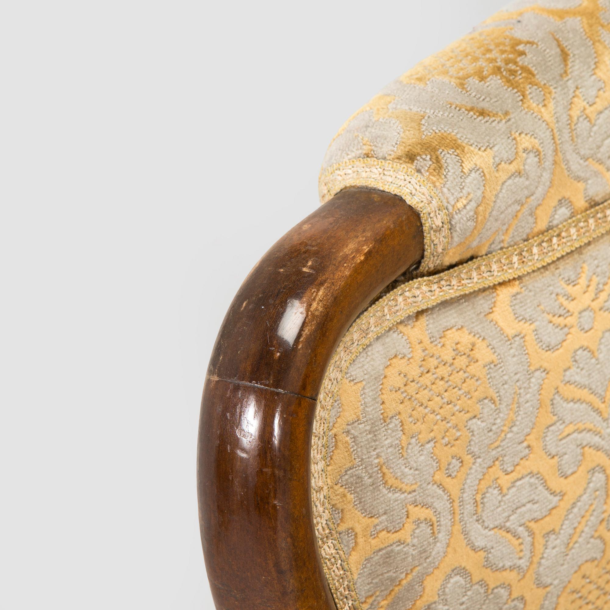 Birger Hahl, soffa samt fåtöljer, ett par, Haimi Oy 1946.