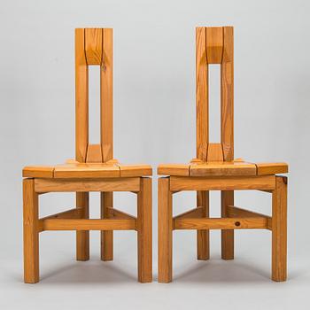 Arnold Lerber, a set of two 1960'/1970's 'Rantasipi' chairs for Laukaan Puu.