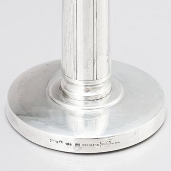 Gustaf Janson, ljusstakar, ett par, C.G Hallberg, Stockholm 1961, sterling silver.