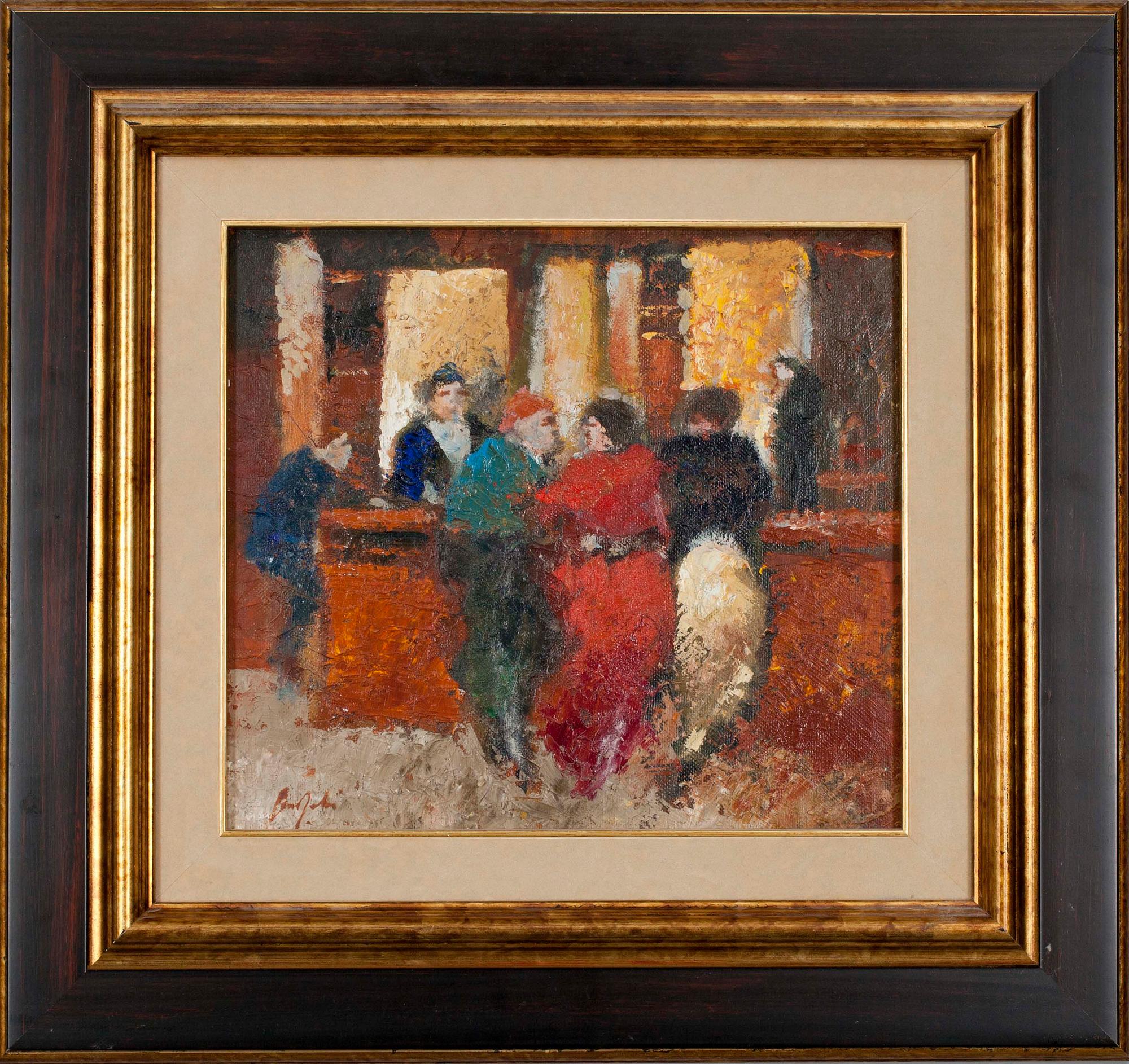 OLLI JOKI, olja på pannå, sign.