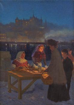 802. Erik Tryggelin, The Fish Market Kornhamnstorg, Stockholm.