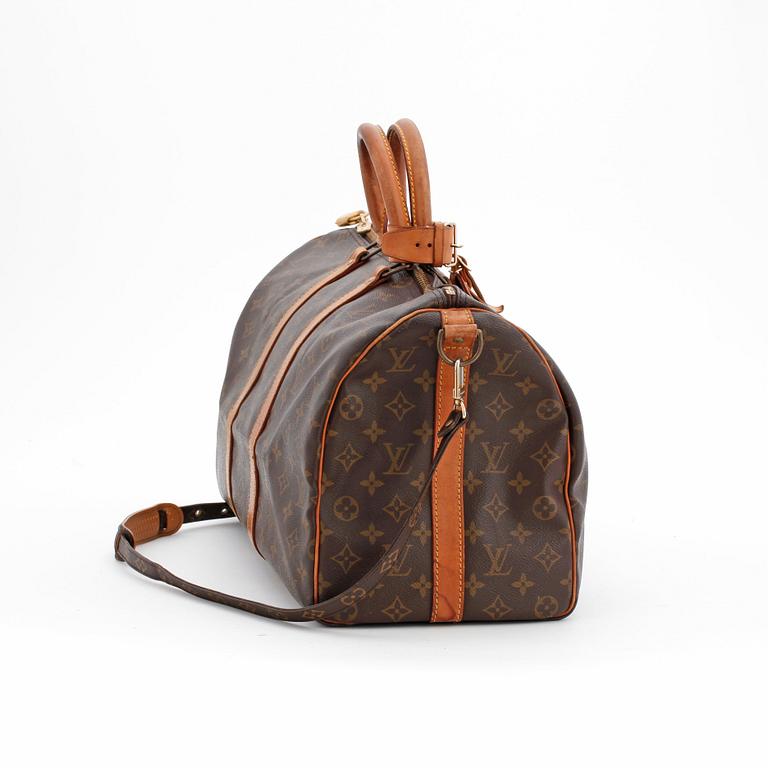 LOUIS VUITTON, a monogram canvas weekendbag, "Keepall Bandouliere 45".
