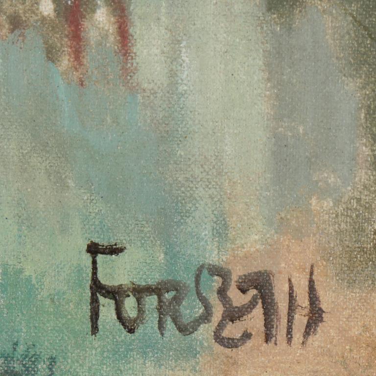 EINAR FORSETH, olja på duk, signerad.