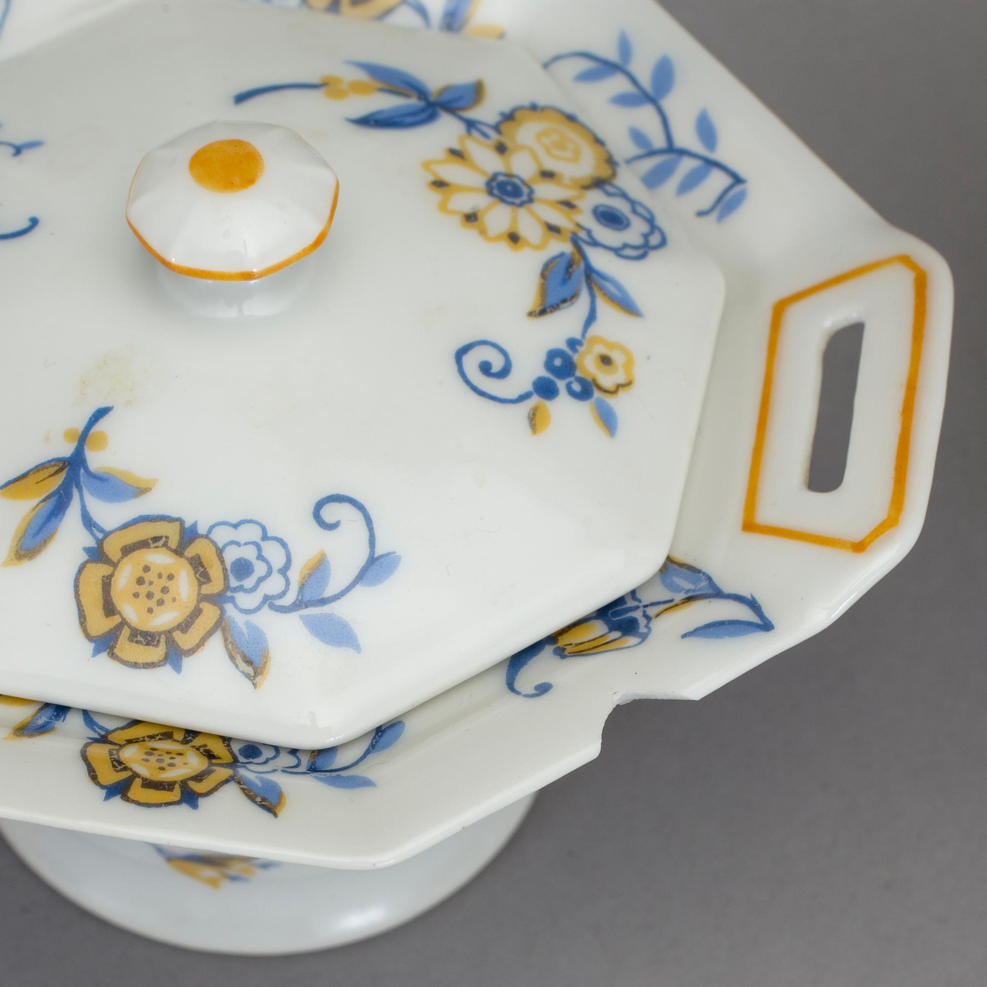 KAFFESERVIS, 24 delar, porslin. Theodore Haviland, Limoges, 1930-tal.