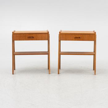 A pair of bedside tables, Sweden, 1950's/60's.